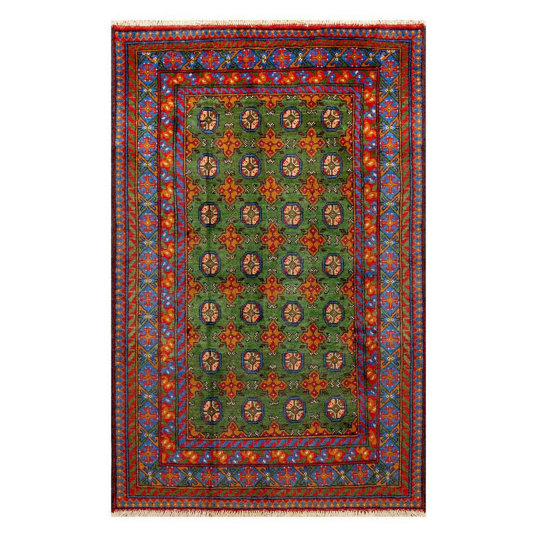 שטיח  אפגני בוכרה 00 ירוק 188*119  | Bokhara Rug