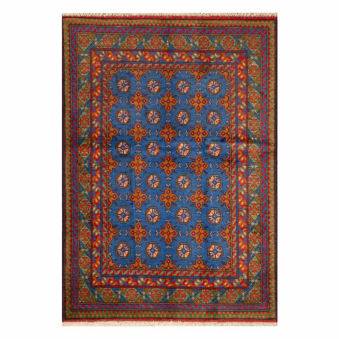 שטיח  אפגני בוכרה 00 כחול 179*126  | Bokhara Rug