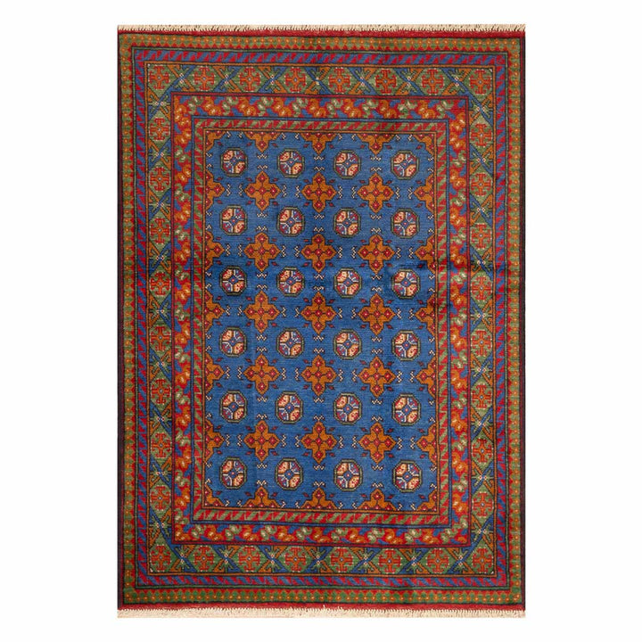 שטיח  אפגני בוכרה 00 כחול 179*126  | Bokhara Rug