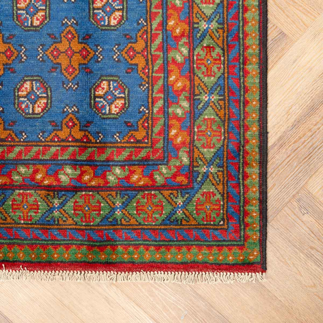 שטיח  אפגני בוכרה 00 כחול 179*126  | Bokhara Rug