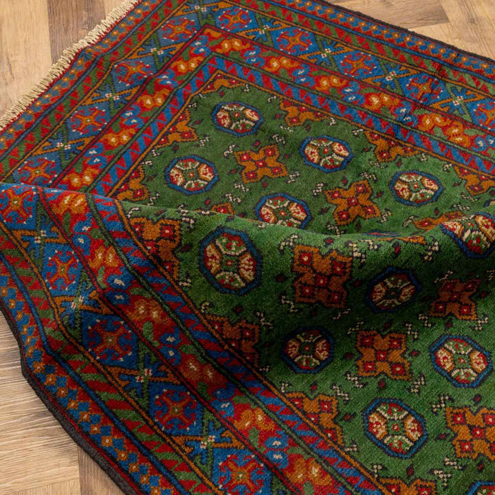 שטיח  אפגני בוכרה 00 ירוק 188*119  | Bokhara Rug