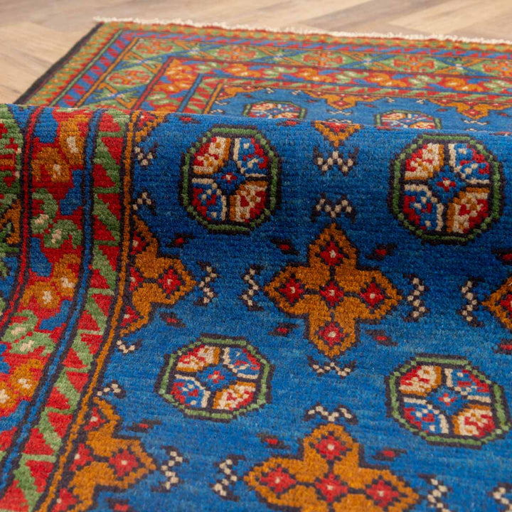שטיח  אפגני בוכרה 00 כחול 179*126  | Bokhara Rug