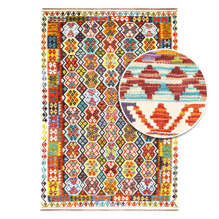 שטיח קילים אפגני 00 צבעוני 290*202