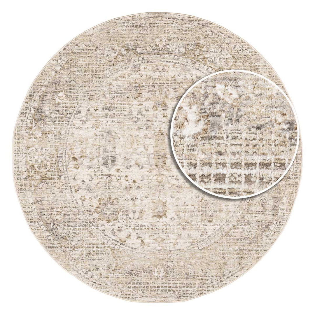 שטיח הריטאז' 07 אפור עגול | Heritage