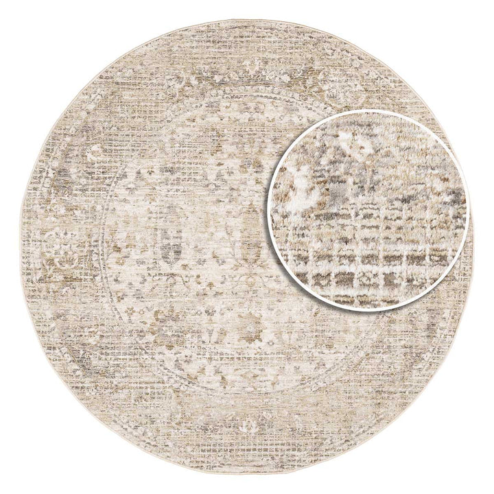 שטיח הריטאז' 07 אפור עגול | Heritage