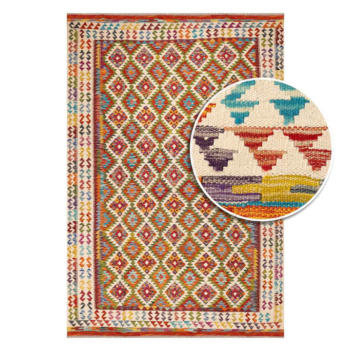 שטיח קילים אפגני 00 צבעוני 286*198