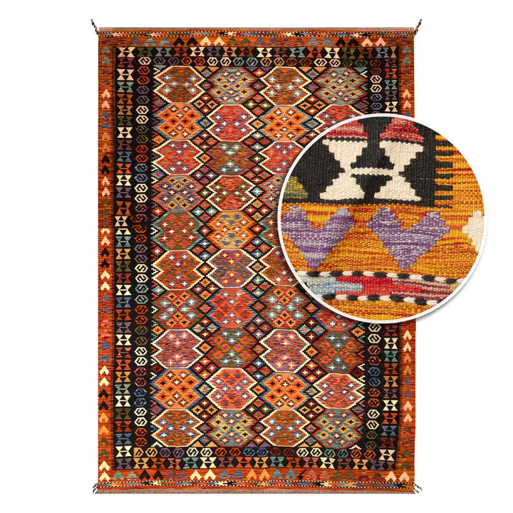 שטיח קילים אפגני 00 צבעוני 295*203