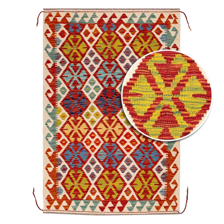 שטיח קילים אפגני 00 צבעוני 153*103