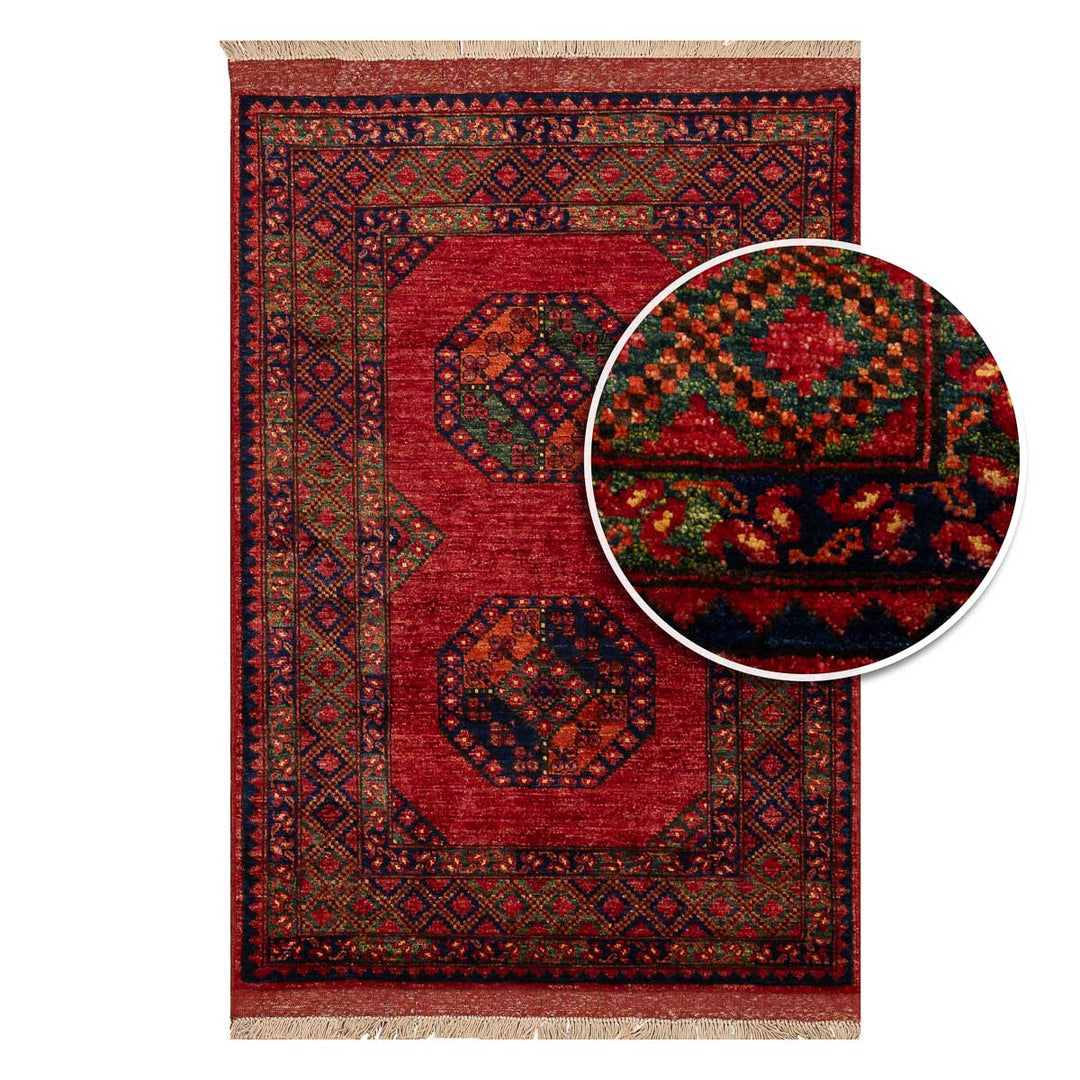 שטיח אפגני ארזרי 00  אדום  00 150*105 | Afghani Erzarie