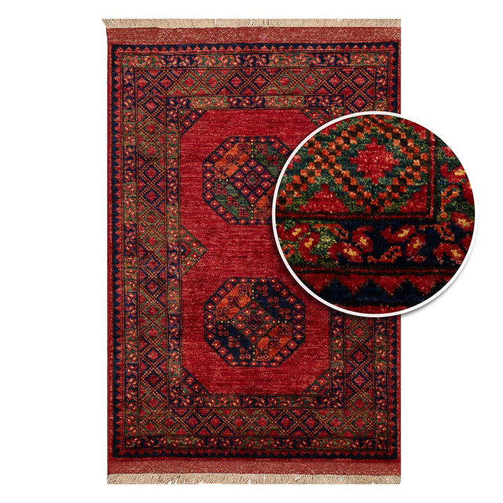 שטיח אפגני ארזרי 00  אדום  00 150*105 | Afghani Erzarie