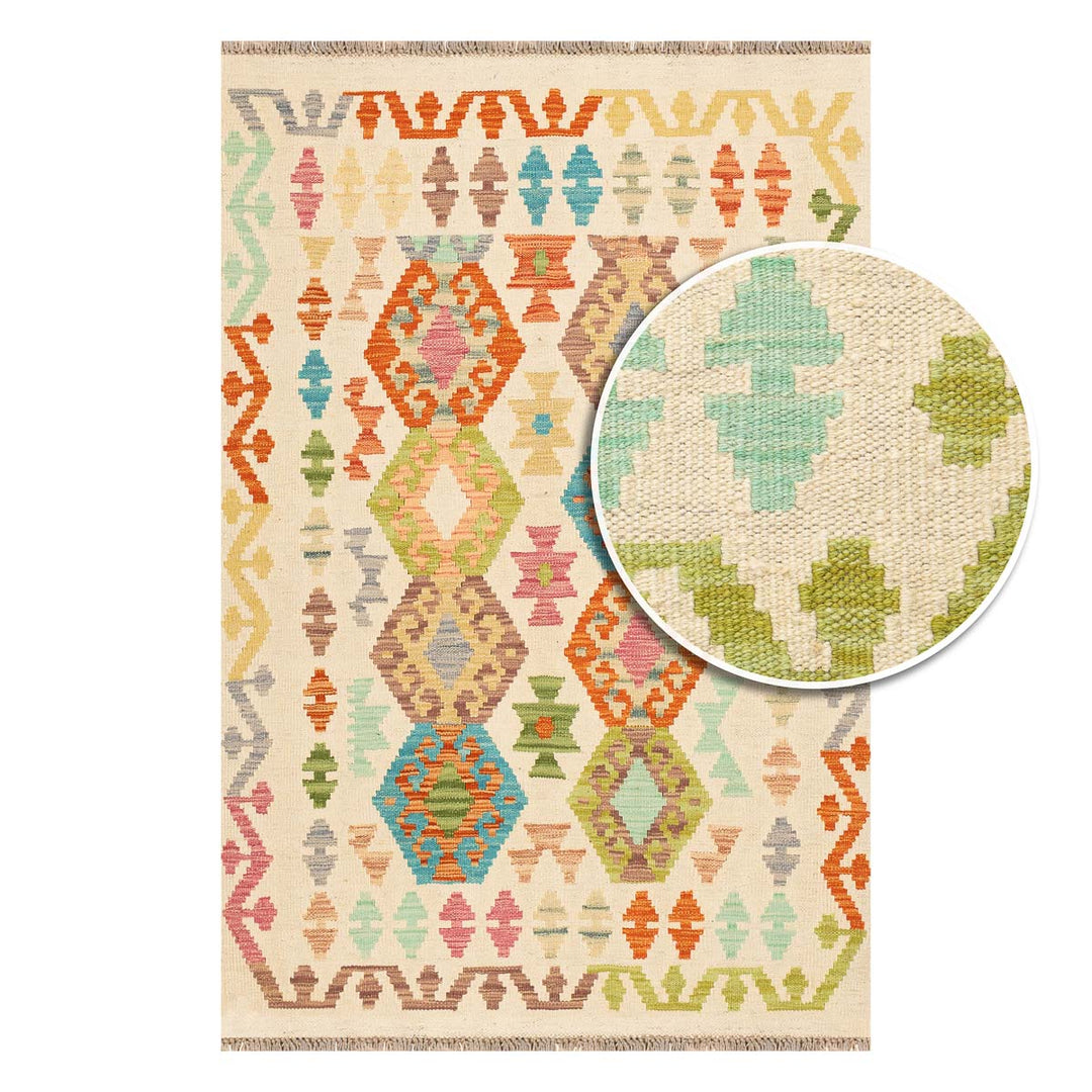 שטיח קילים אפגני 00 צבעוני 150*102