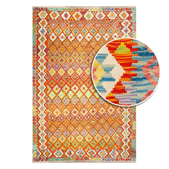 שטיח קילים אפגני 00 צבעוני 305*210