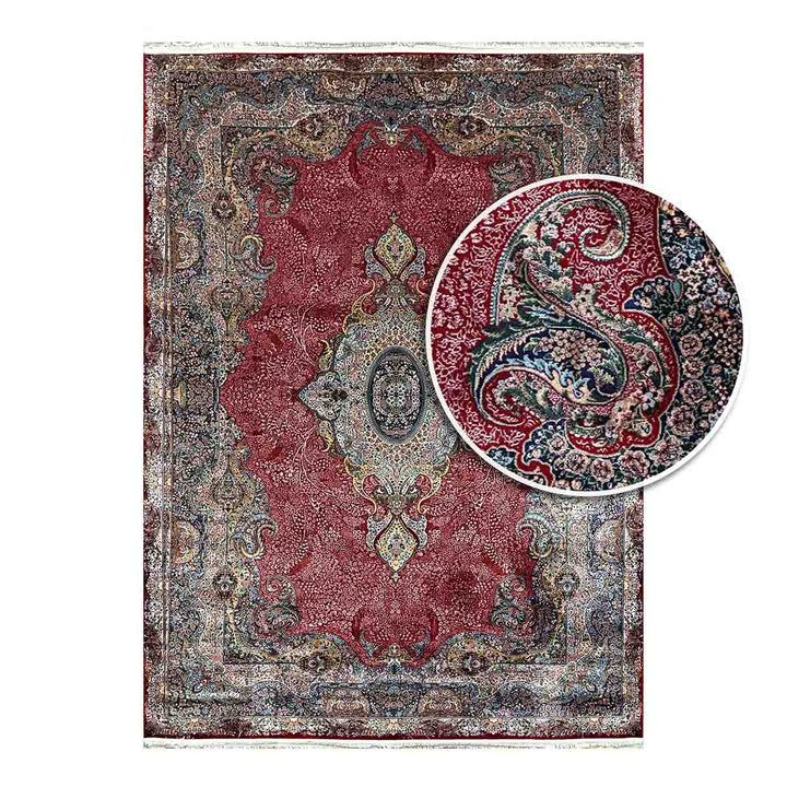 שטיח קום משי 04 אדום | QOM