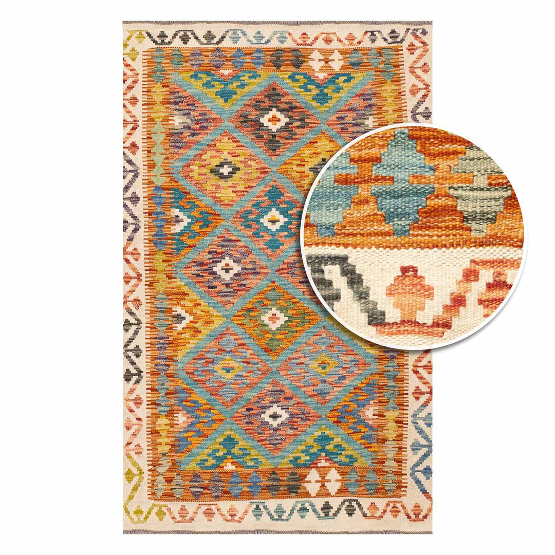 שטיח קילים אפגני 00 צבעוני 154*99