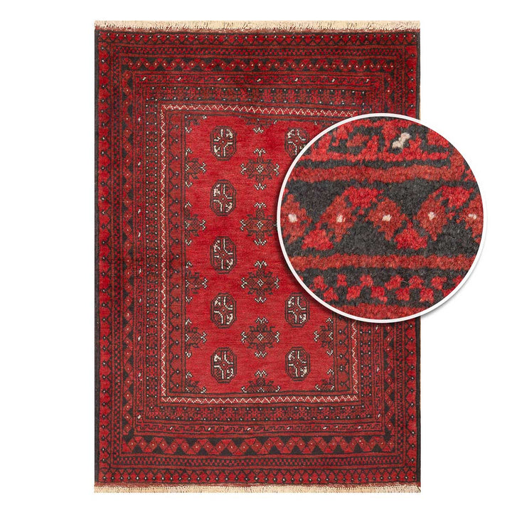 שטיח  אפגני בוכרה 00 אדום 146*105