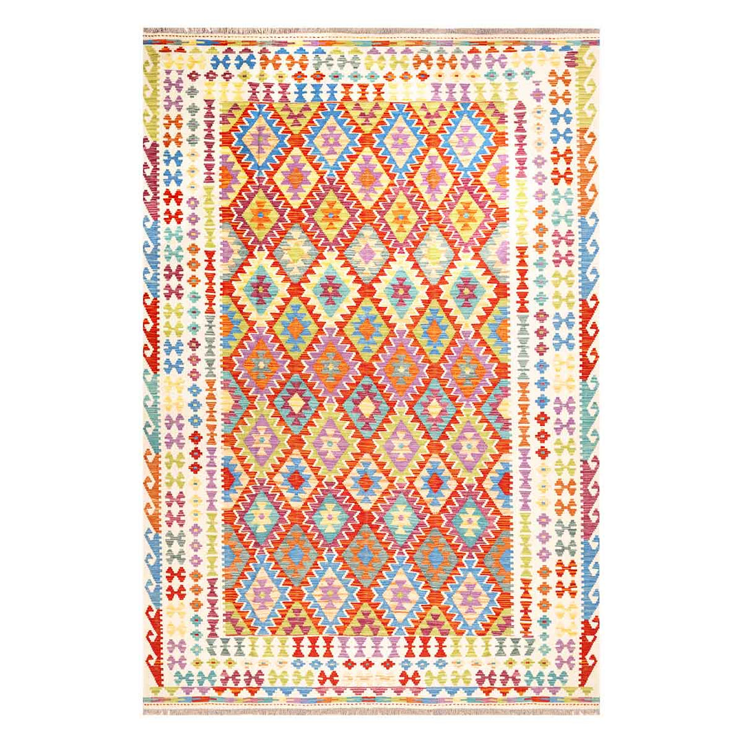 שטיח קילים אפגני 00 צבעוני 301*206