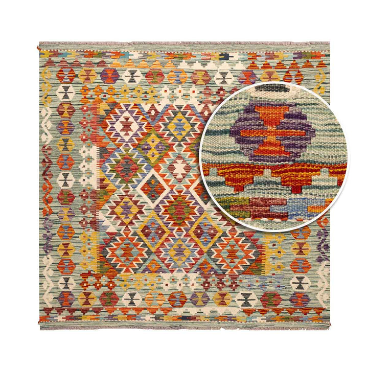 שטיח קילים אפגני 00 צבעוני 155*146