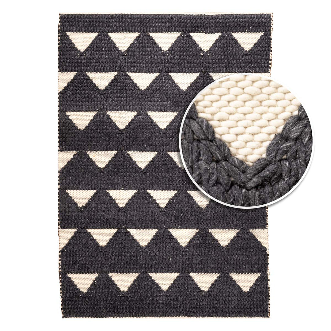 שטיח צמר 06 אפור\קרם | Zemer