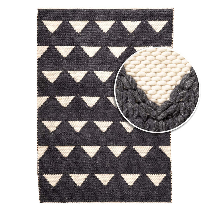 שטיח צמר 06 אפור\קרם | Zemer