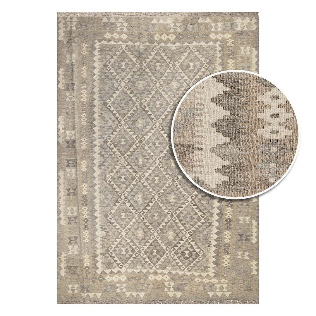 שטיח קילים ענתיק וואש 00 אפור 242*177