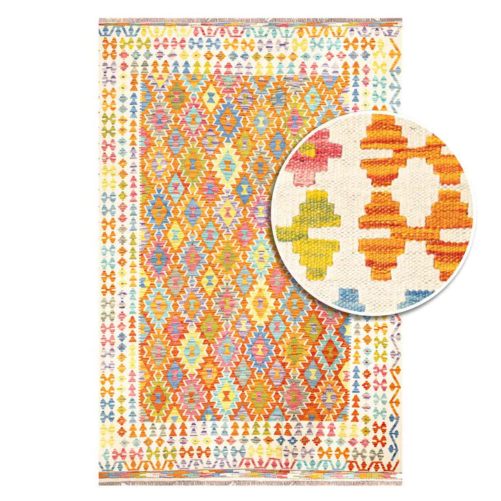 שטיח קילים אפגני 00 צבעוני 295*208