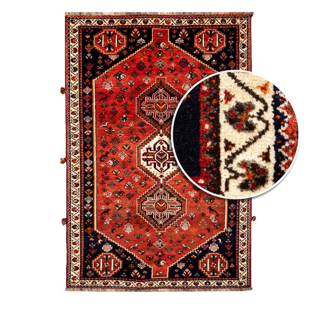 שטיח שירז פרסי 00 אדום 255*160 | Shiraz