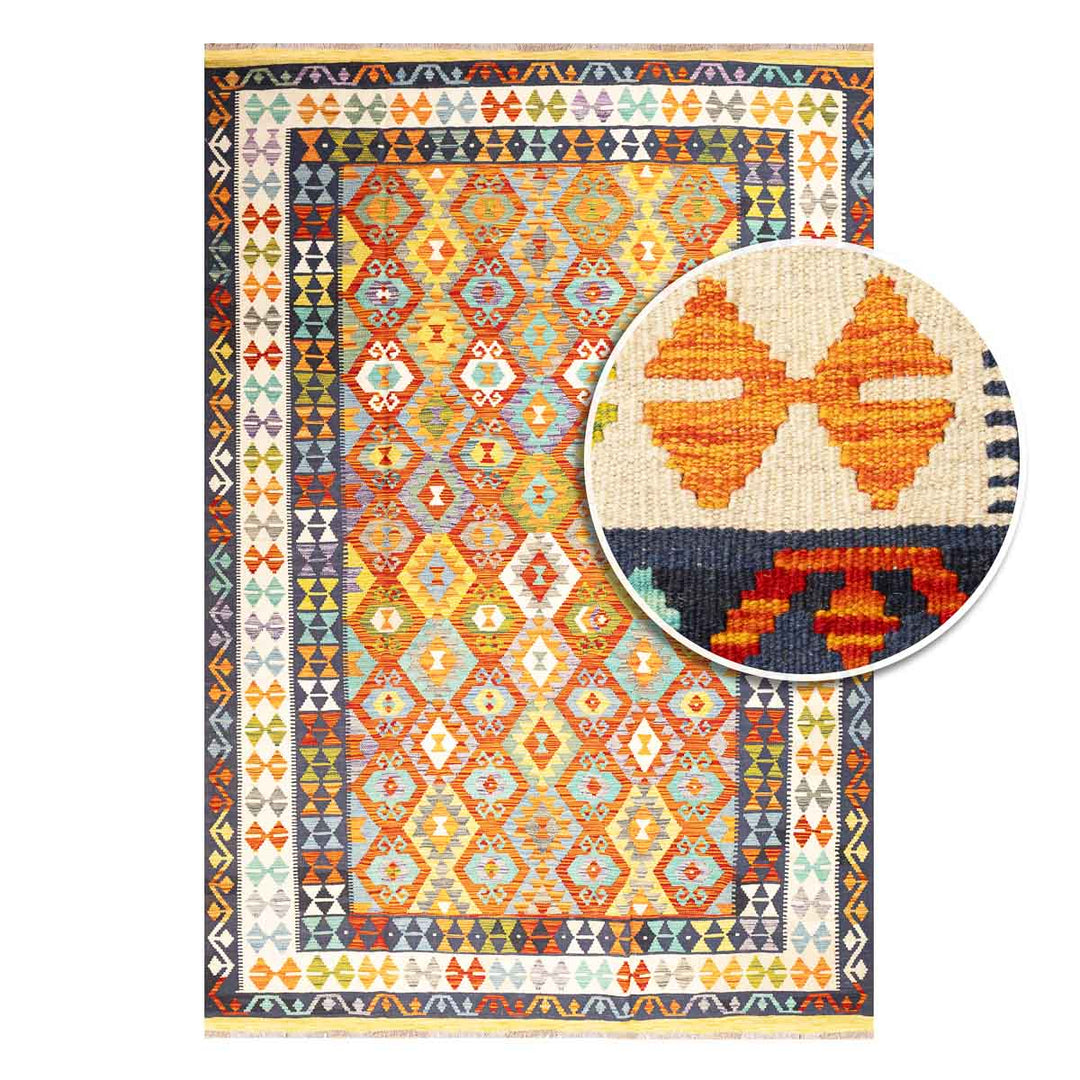 שטיח קילים אפגני 00 צבעוני 299*209