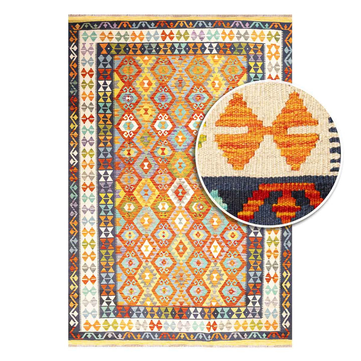 שטיח קילים אפגני 00 צבעוני 299*209