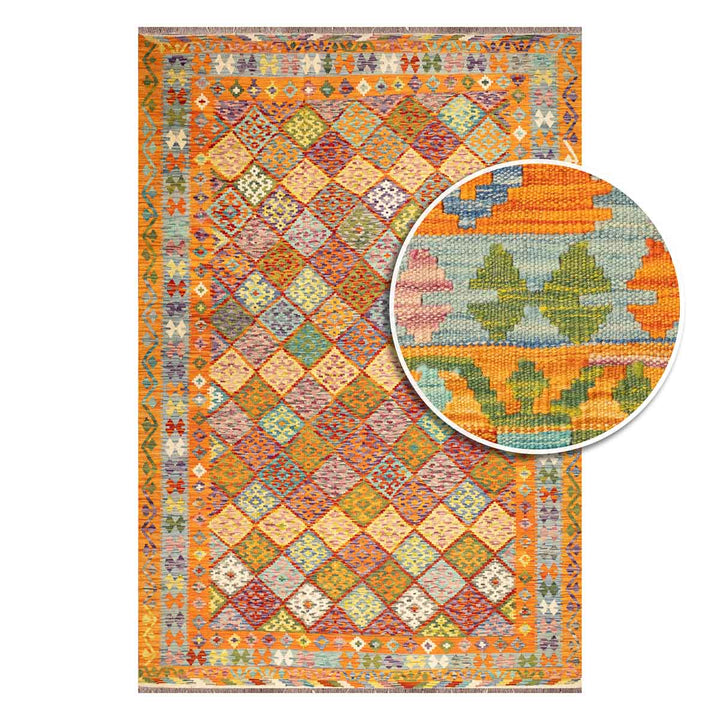 שטיח קילים אפגני 00 צבעוני 298*203