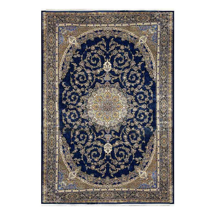 שטיח קום משי 09 כחול | QOM