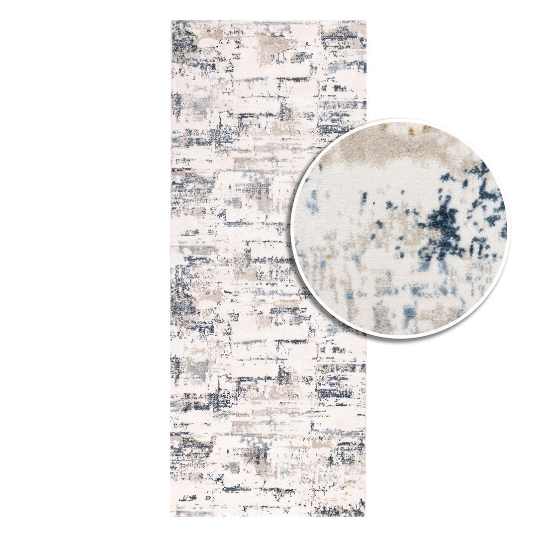 שטיח טוקיו 02 קרם\טורקיז ראנר | Tokyo