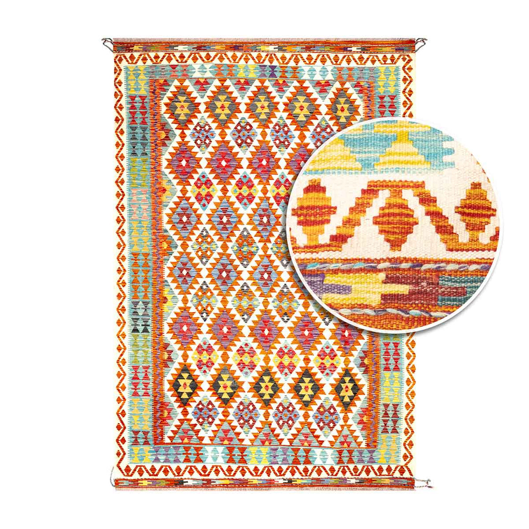 שטיח קילים אפגני 00 צבעוני 294*200