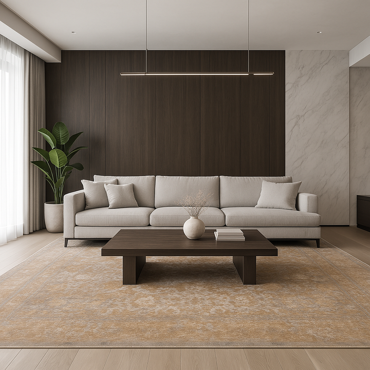 שטיח נול בוטיק 14 אפור\חרדל  | Nool boutique