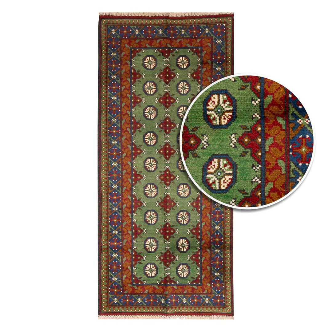 שטיח  אפגני בוכרה 00 ירוק 191*85