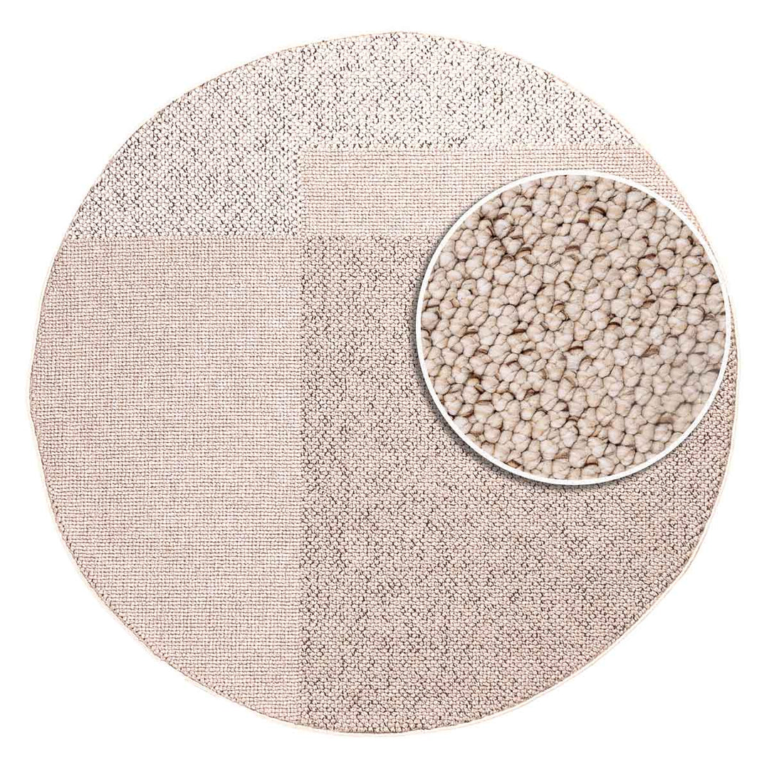 שטיח טלרה 01 בז' עגול| Talara