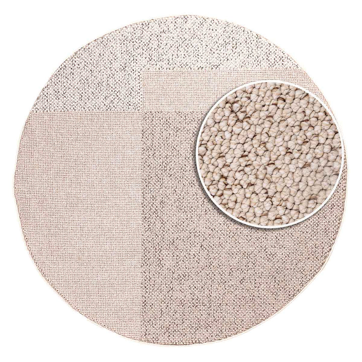 שטיח טלרה 01 בז' עגול| Talara