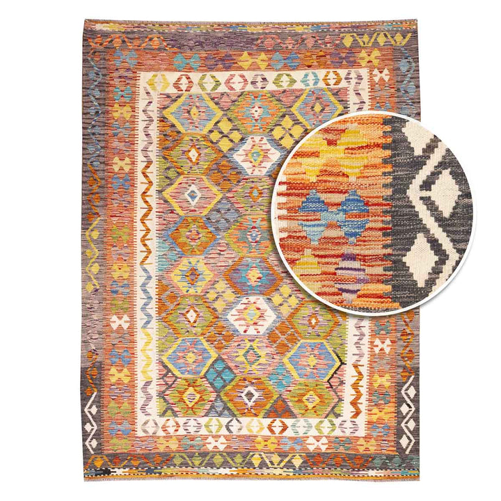 שטיח קילים אפגני 00 צבעוני 255*191