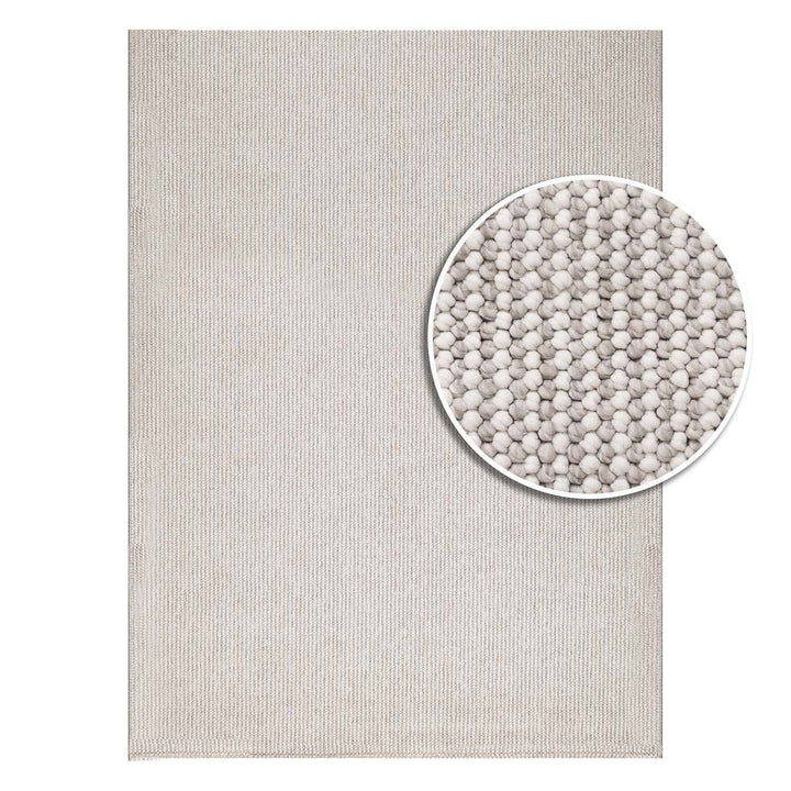 שטיח לופס 01 אפור\קרם | LOOPS