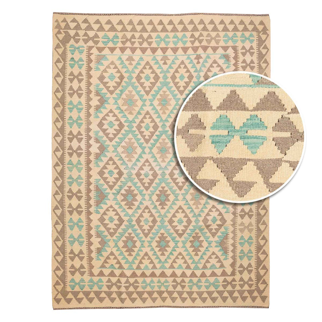 שטיח קילים ענתיק וואש 00 אפור/ירוק 245*185