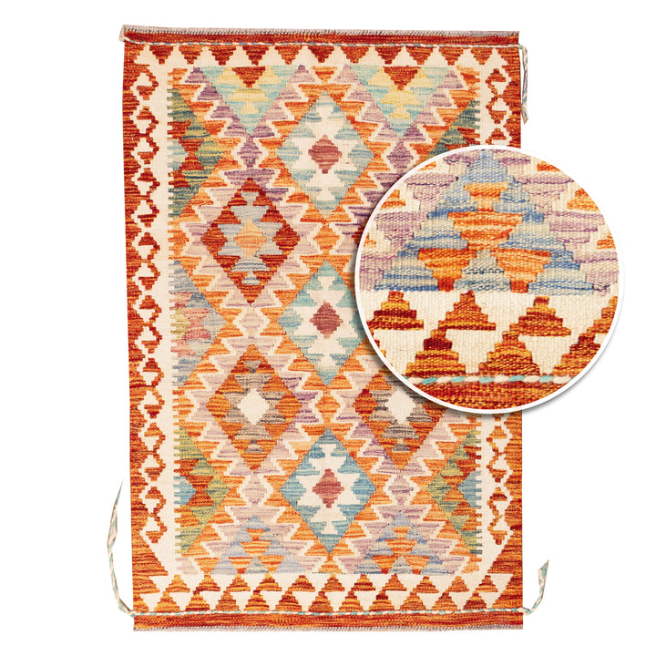 שטיח קילים אפגני 00 צבעוני 125*82