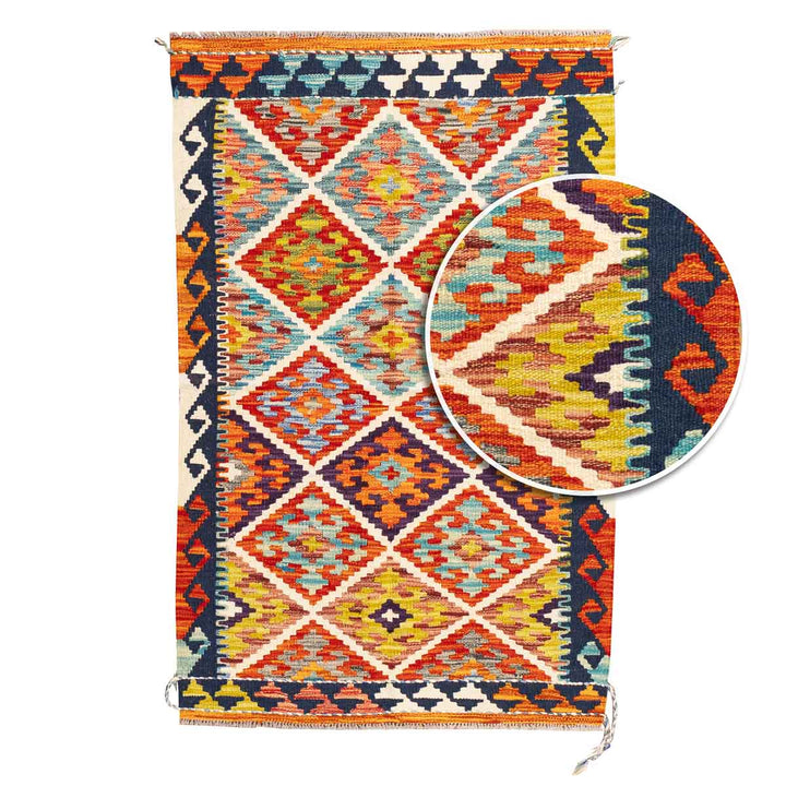 שטיח קילים אפגני 00 צבעוני 127*82