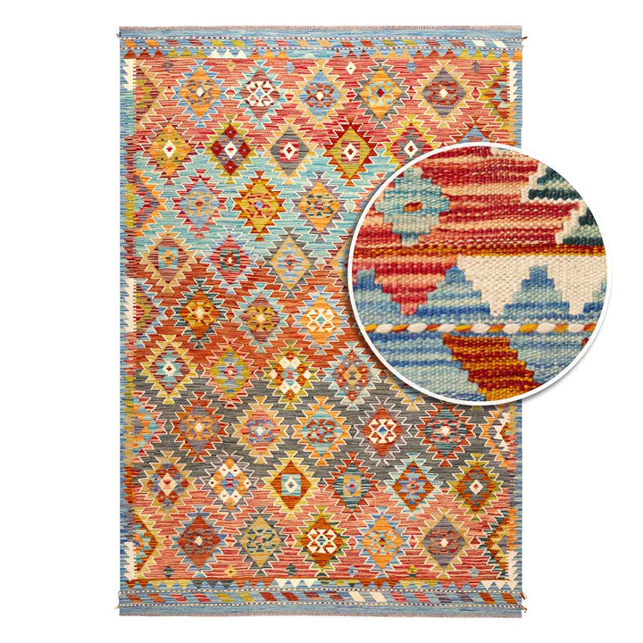 שטיח קילים אפגני 00 צבעוני 245*165