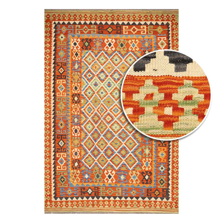 שטיח קילים אפגני 00 צבעוני 303*205