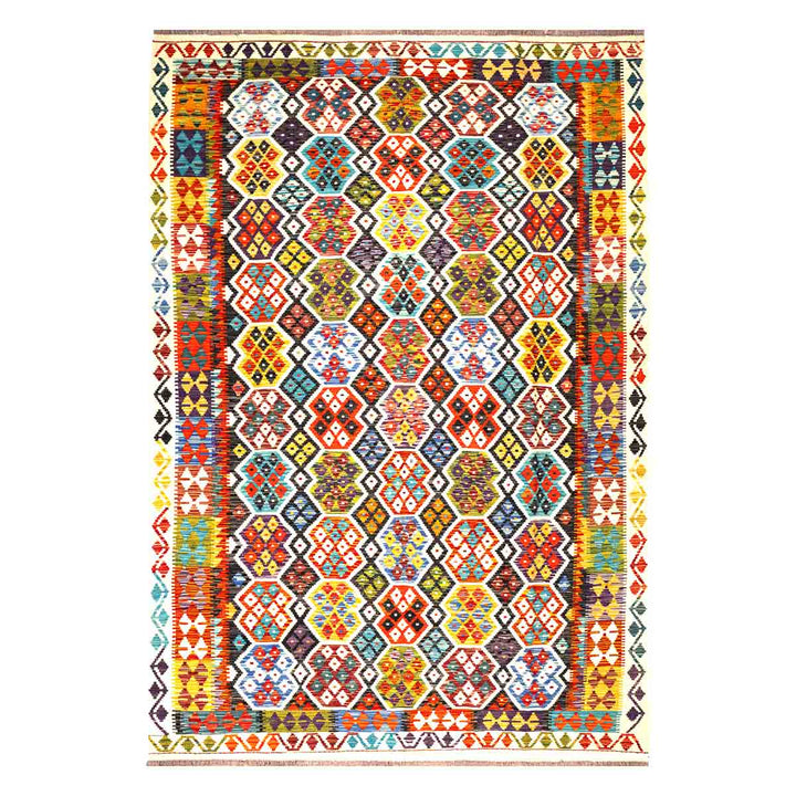 שטיח קילים אפגני 00 צבעוני 290*202