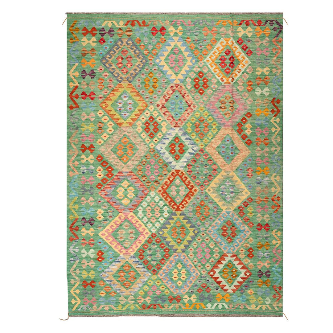 שטיח קילים אפגני 00 ירוק  254*183