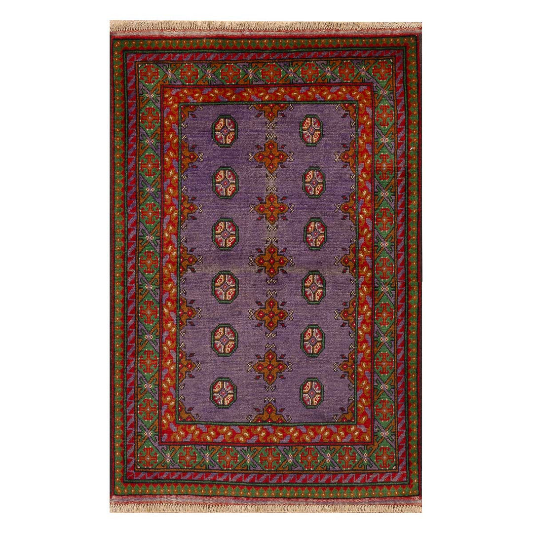 שטיח  אפגני בוכרה 00 סגול 152*103