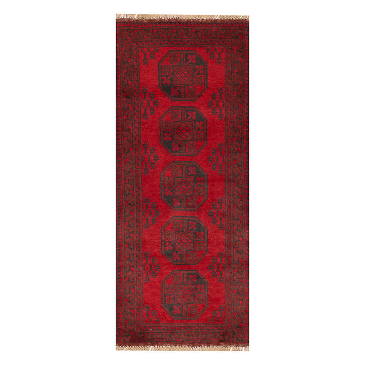 שטיח אפגני רגל פיל 00 אדום 196*79