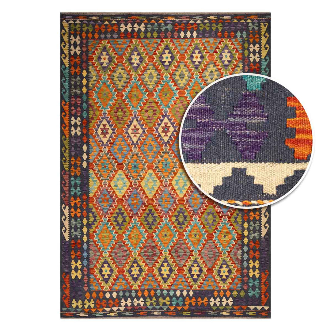 שטיח קילים אפגני 00 צבעוני 297*210