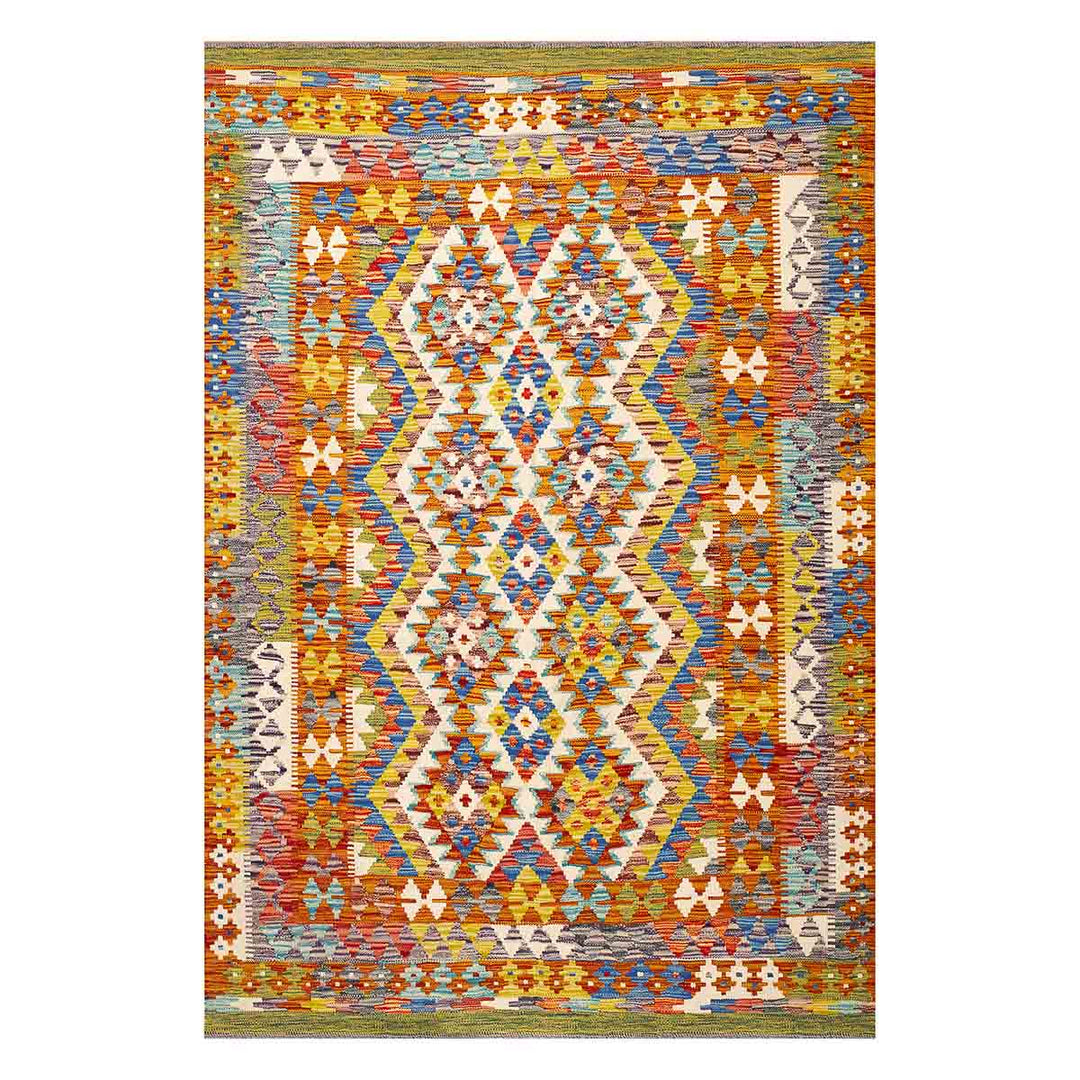 שטיח קילים אפגני 00 צבעוני 212*145