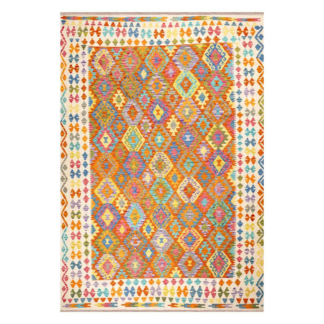 שטיח קילים אפגני 00 צבעוני 301*212